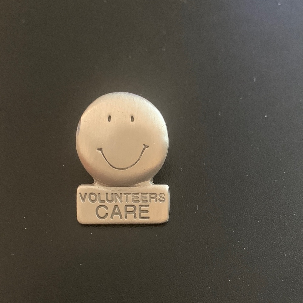 Silver Pin with Engraved Design